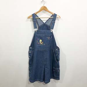 Vintage Looney Tunes Denim Overalls Tweety (W/XL)