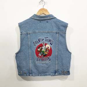 Vintage Warner Bros Denim Jacket 1996 Looney Tunes (W/M)