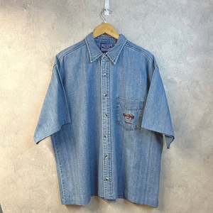 Button Up Shirts: [REWORKED] Vintage Hard Rock Cafe Cropped Shirt (XL)