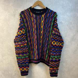 Vintage COOGI Australia Wool Cable Knit Sweater (M/BIG-L)