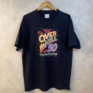Vintage Peacock T-Shirt I'm not over the hill at 50! USA (M)