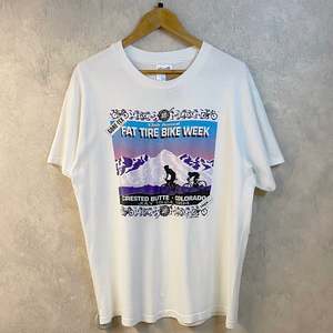 Vintage Hanes T-Shirt 1994 Fat Tire Bike Week (M-L)