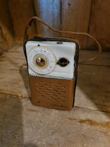 advertising: Angel,  Transistor radio.