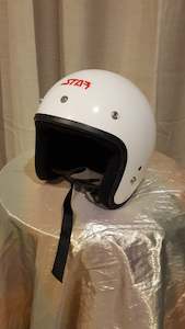 Sports Gear: Vintagepickers Collectable Scooter Or Motorcycle Helmet:  Jetstar.  Size 62