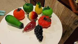 Sports Gear: Vintage Pickers Glass Colourful Fruit. Beautiful Quality.