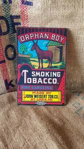 Smoking: Vintagepickers Tobacco Tin Advertising Retro Sign.