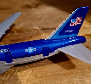Vintagepickers USAF diecast pullback plane