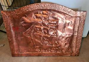 Vintagepickers Copper Fire Screen. Fantastic Petina.