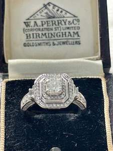 18ct White Gold Ladies Diamond Double Halo Cluster Ring - Oh My Gosh Stunner