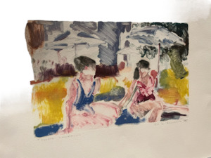 Art: JILL HENRIOD ORIGINAL TWO'S COMPANY SIGNED