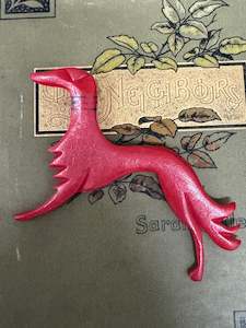 Brooches: Original Vintage Bakelite Greyhound Brooch - Beautiful 9cm