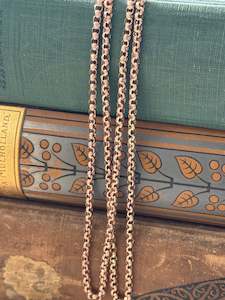 Antique Rose Gold Albertina Chain stamped 9ct