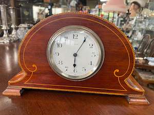 Clocks 1: Stunning French 8 Day Clock Flame Mahogany Case