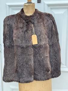 Vintage Furs: Stunning Antique Silver Fox Cape suit size 14-16