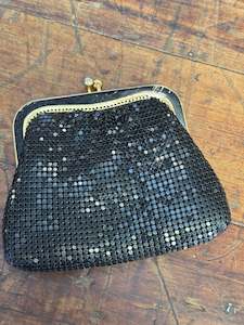 Super Cute Black Mesh Purse