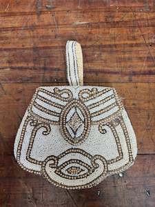 Bags Purse: Stunning French Antique Glass Micro Beaded Clutch