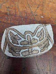 Bags Purse: Stunning Antique Glass Micro Beaded Clutch