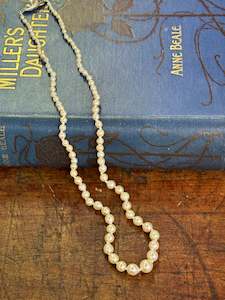 Sea Water Pearls Graduated 22.5cm Length Off White Knotted