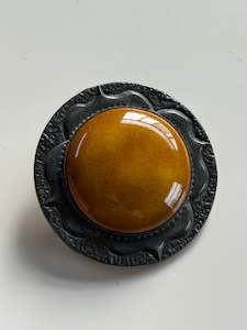 Brooches: Arts & Crafts Pewter Brooch