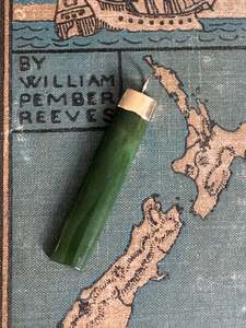 9ct Gold Antique New Zealand Pounamu Pendant