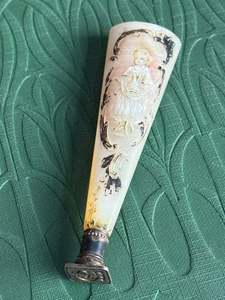 Seals: Antique Carved Mother of Pearl Figural Seal