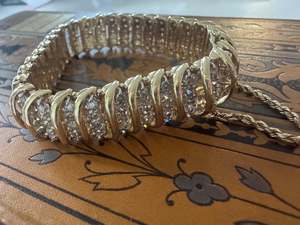 Yellow Gold: A River of Light on Your Wrist Ladies 10ct Yellow Gold Diamond Bracelet