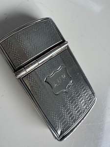 Vesta Case: Sterling Silver Birmingham 1846-1847 Vesta Case