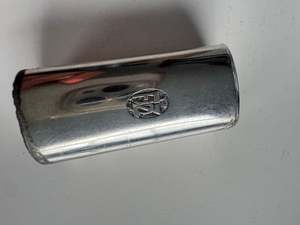 German Silver Cylindrical Vesta Case