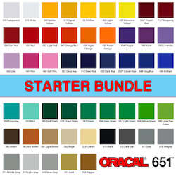 Oracal 651 Adhesive Vinyl: [50cm] Starter Bundle ORACAL 651 Adhesive Vinyl