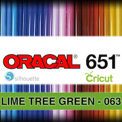 Oracal 651 Adhesive Vinyl: Lime Tree Green 063 Adhesive Vinyl
