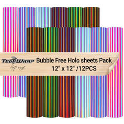 Bundles: Bubble Free Holographic Adhesive Vinyl Pack
