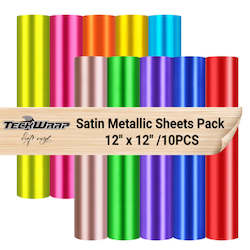 Bundles: Satin Chrome Bright Adhesive Vinyl Pack