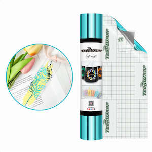 Teckwrap: Mirror Chrome Aqua Blue Adhesive Vinyl