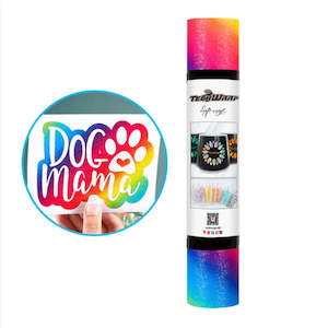 Teckwrap: Diagonal Rainbow Stripes Adhesive Vinyl