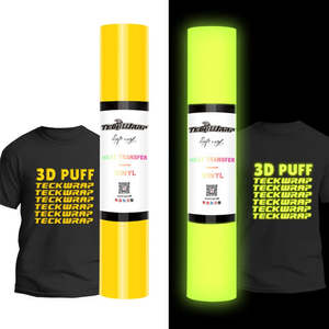 Yellow Glow in the Dark Puff HTV