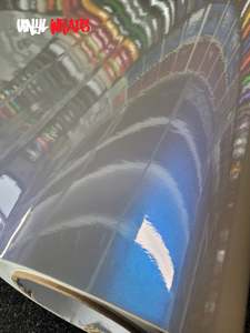 Premium Gloss Flip Grey Blue Vinyl Wrap