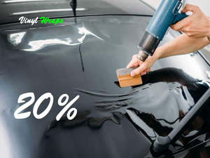 Vehicle Tint: 20% 75CM x 3M Black, Car Window Tint With Install Tools Included