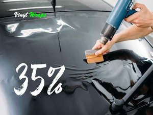 Vehicle Tint: 35% 75CM x 3M Black, Car Window Tint With Install Tools Included
