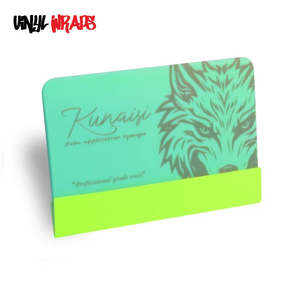 Squeegees: 4 Inch Kunaisi Tiffany Wolf, Felt Edged Squeegee