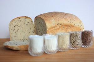 Three Seeds Sourdough Bread