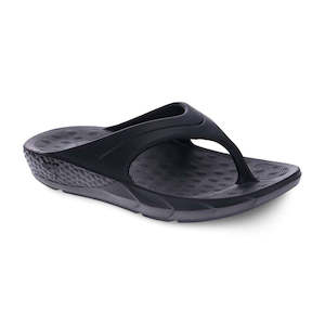 Unisex Jandals: Vitality Toe Post Sandal - Black
