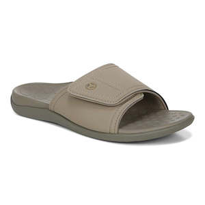Unisex Slide: Kiwi Slide Sandal - Camel Khaki
