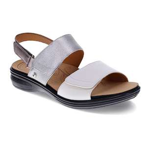 Revere Best Sellers: Como Adjustable Sandal - Silver Fusion