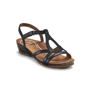 Scholl: Juliet Backstrap Wedge - Black