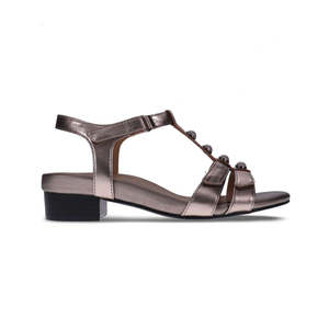 Gina Backstrap Sandal - Pewter