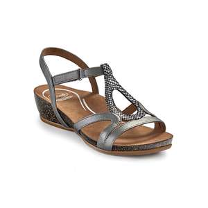 Scholl: Juliet Backstrap Wedge - Pewter