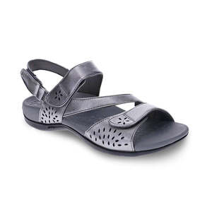 Scholl: Amber Backstrap Sandal - Pewter