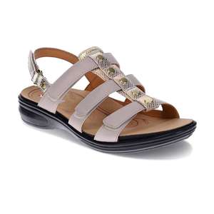 Revere Best Sellers: Toledo Backstrap Sandal - Mixed Metallic