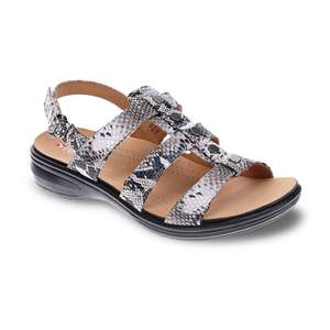 Revere Best Sellers: Toledo Backstrap Sandal - Natural Snake