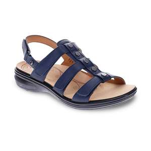 Revere Best Sellers: Toledo Backstrap Sandal - Blue French